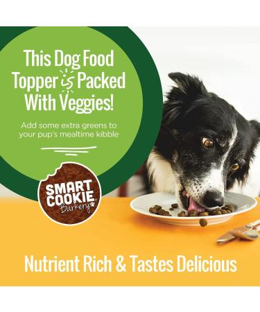 Smart Cookie Natural Dog Food Toppers - Freeze Dried Salmon, Beef, Veggie & Egg Flavors - 15oz Bag - Made in USA - 30 Day Supply - Buy Online on GoSupps.com