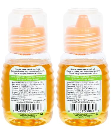 LLINEA Monk Fruit Sweetener - 2-Pack - 200 Servings, 6 Drops = 1 Tsp Sugar - Zero Calories, Carbs - Gluten-Free, Non-GMO - For Coffee, Tea, Smoothies & More - 2 Fl Oz - Buy Online on GoSupps.com