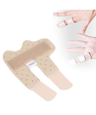Finger Brace Finger Index Finger Splints Finger Splint Brace Finger Brace Finger Sprain Fracture Fixation Support for Index Middle Finger (Skin Color)