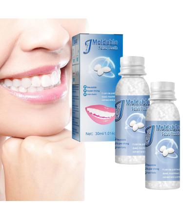 Tooth repair granules - Tooth Filling Repair Kit Temporary Thermal Fitting Beads Teeth Temporary Teeth Repair Kit Dental Repair Kit Broken Tooth Teeth Repair Kit New Tooth Repair Granules (2PCs)