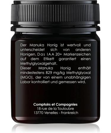 Comptoirs et Compagnies Manuka Honey IAA20+ 250 g - Buy Online on GoSupps.com