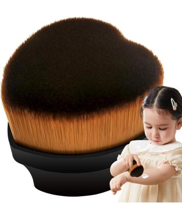 Brush for Mixing Liquid Foundation Cosmetic Applicator Brush Cosmetic Powder Blending Brush | Heart Shaped Liquid Powder Foundation Brush for Dating Travel Business Trip Black - Buy Online on GoSupps.com