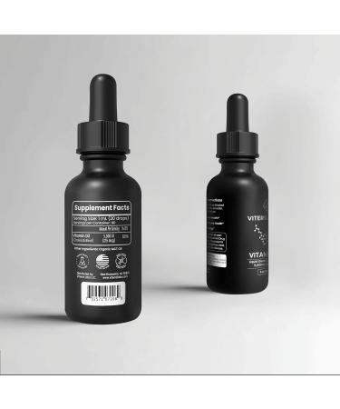 Viterra Labs Liquid Vitamin D3 Drops 5000 IU High Absorption for Immune & Bone Support Tasteless Non-GMO Adjustable Dosing 2 Ingredients (Vitamin D + Organic MCT Oil) 2 oz (60 Servings) - Buy Online on GoSupps.com