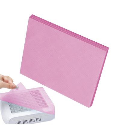 Filtre de Collecteur de Poussi re pour Ongles - 100 Pi ces Extracteur De Poussi re D'ongles Papier Pratique D'Entretien Domicile Rose