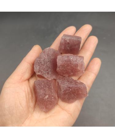 ALKOY Natural Crystal Rough 1pc Natural Red Strawberry Quartz Raw Stone Rough Crystal Gemstone Specimen Home Decoration FZUGEDRLI - Buy Online on GoSupps.com