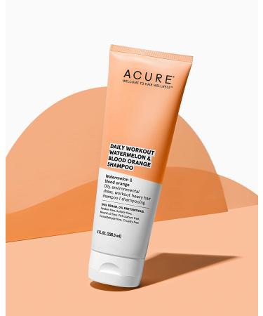 Acure Daily Workout Watermelon & Blood Orange Shampoo - 8 fl oz | Nourishing & Refreshing - Buy Online on GoSupps.com