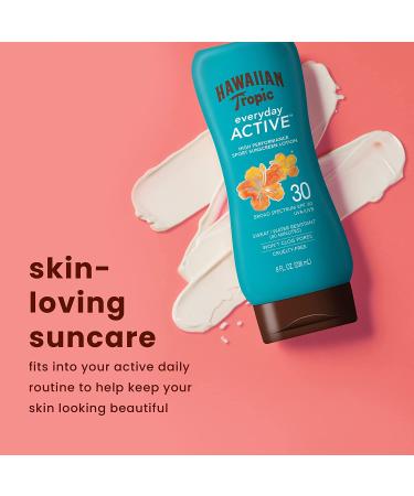 Hawaiian Tropic Island Sport Sunscreen SPF 30 - High Performance, Light Tropical Scent, 8 fl oz - Buy Online on GoSupps.com