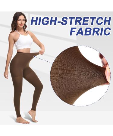 Beister Medical Compression Stockings for Women & Men - 20-30 mmHg Opaque Toe-Free Support Pants for Varicose Veins & Edema - Brown 3XL - Buy Online on GoSupps.com