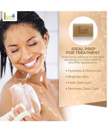 FAIR & WHITE Original Exfoliating Soap 200g - Skin Brightening Cleansing Bar for Dark Spots on Face, Body & Joints - Buy Online on GoSupps.com