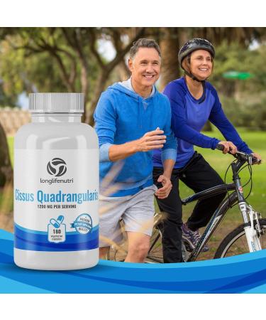 Cissus Quadrangularis Extract Capsules - Joint and Tendon Support Supplement | Reduce Pain & Promote Bone Health | 180 Vegetarian Pills - Buy Online on GoSupps.com