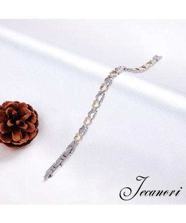 Jecanori Titanium Steel Magnetic Bracelets for Women Ultra Strength Magnets, Brazaletes with Removal Tool and Gift Box - Buy Online on GoSupps.com