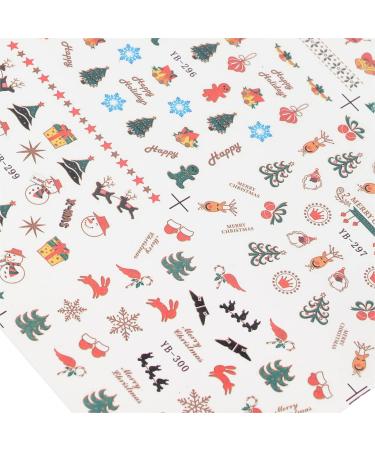 Shanrya Christmas Nail Art Decals Widely Used Nail Art Christmas Sticker for Christmas