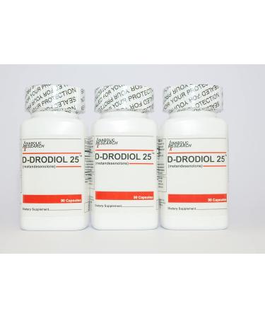 D-Drodiol 25 - Boost Mass Strength & Power | 3 Month Supply - International Shipping Available - Buy Online on GoSupps.com