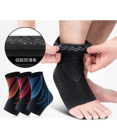 Comfortable Ankle Sleeves Support for Basketball & Running - Breathable Ankle Brace Socks for Men & Women - Heel Pain Relief L Size Blue (1 Pair - Buy Online on GoSupps.com