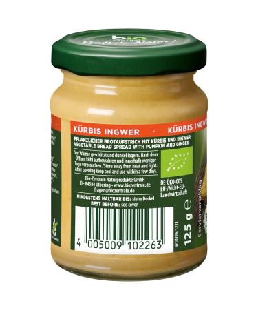 Biozentral Brot Spread Pumpkin Ginger - Vegan Gluten-Free & Lactose-Free | 6 x 125g | Fresh & Aromatic | Perfect for Bread & Cooking - Buy Online on GoSupps.com