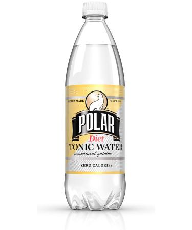 Polar Beverages Diet Tonic Water, 33.8 Fluid Ounce (Pack of 12)
