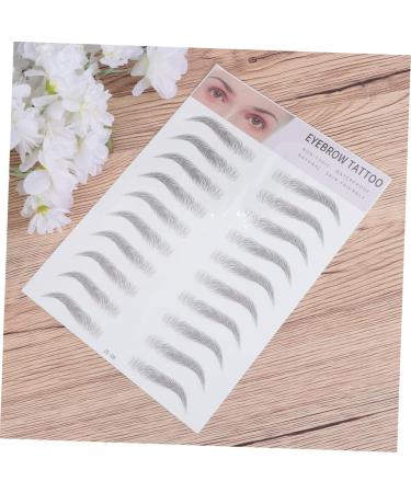 PACKOVE Autocollants de Transfert Sourcils 2 Pi ces Noir Faux Sourcils Temporaires pour Femmes Clairsem es Effet Poils Usage Maquillage Quotidien - Buy Online on GoSupps.com