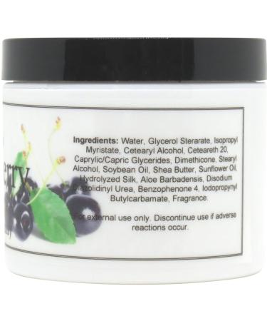 Eclectic Lady Black Cherry Satin & Silk Body Cream - 2oz | Shea Butter Aloe Vitamin E | Phthalate-Free Handcrafted in USA - Buy Online on GoSupps.com