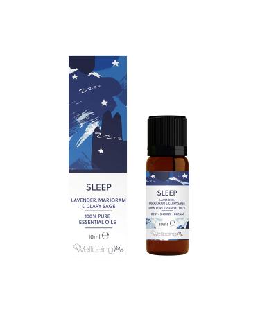 WellbeingMe Sleep - Lavender Marjoram & Clary Sage Essential Oil 10ml | Promotes a Good Night's Sleep