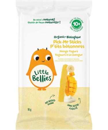 Little Bellies Organic Mango Yogurt Pick-Me Sticks (Pack of 5 x 80g Individual Packs) - Buy Online on GoSupps.com
