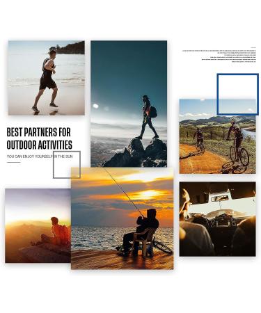 TOREGE Sports Polarized Sunglasses | Flexible Frame | TR24 Matte Black | for Men Women | Cycling Running Driving Fishing Mountaineering - Buy Online on GoSupps.com