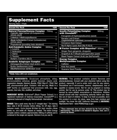 Animal M-Stak 21 Count - Non-Hormonal Muscle Building Stack for Hard Gainers with Energy Complex - Buy Online on GoSupps.com