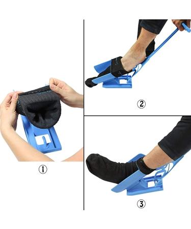 Enfile Chaussettes | Sock Slider Aid for Seniors & Disabled - Easy Sock Helper for All Types - Blue - Buy Online on GoSupps.com