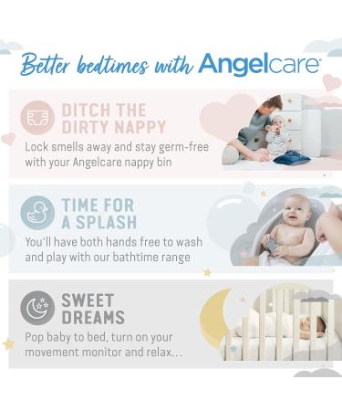 Buy Angelcare Diaper Pail Refill Pack Plus 12 Pack - Blue - Eco-Friendly Odor Control | Fast International Shipping - Buy Online on GoSupps.com