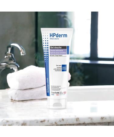 Sorifa Laboratory 6 pieces HPderm shower gel high color power 2in1 body and hair especially for sensitive skin tattoos weakened hair frequent use pH neutral without soap tube 200 ml - Buy Online on GoSupps.com