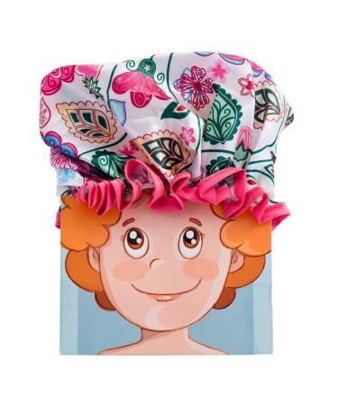 PracticDomus Floral Printed Shower Cap - Reusable & Waterproof by Giordano di Ponzano | International Shipping Available - Buy Online on GoSupps.com