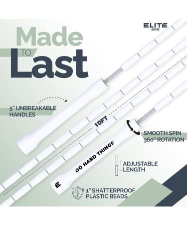 Elite SRS Do Hard Things Beaded Jump Rope | Adjustable Fitness Rope with Unbreakable Handles & Shatterproof Beads Ideal for Your Workout Equipment - Buy Online on GoSupps.com