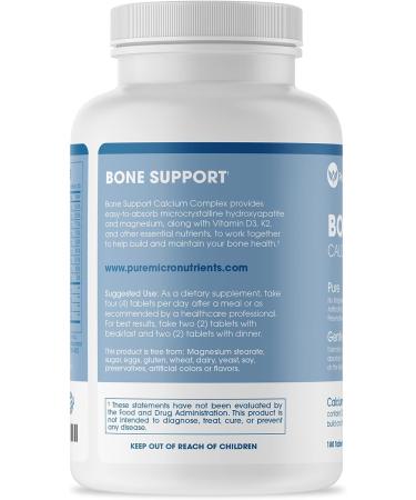 Complete Bone Health: Calcium Citrate & Hydroxyapatite 1000mg + Vitamin D3 K2 Magnesium Zinc | 180 Tablets - Buy Online on GoSupps.com