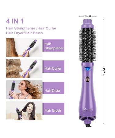 Aima Beauty Salon Hot Air Brush 4-in-1 Hair Styling Tool | Purple - Buy Online on GoSupps.com