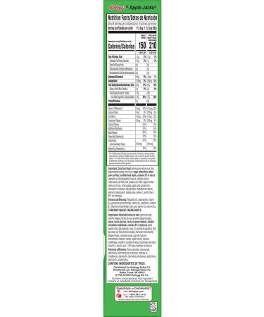 Kellogg's Apple Jacks Muesli pour petit-d jeuner pour enfants petit-d jeuner familial original 252 3 g (1 bo te) - Buy Online on GoSupps.com