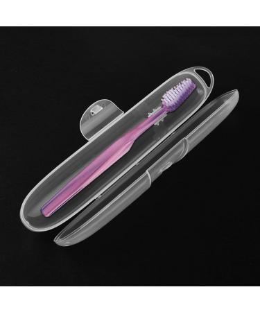 Pack of 4 Portable Transparent Plastic Travel Toothbrush Cases with Hook Organizer - Buy Online on GoSupps.com