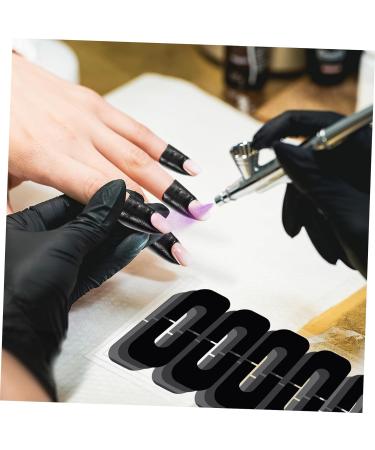minkissy Nail Protector 100 Sheets manicure s Nail Protectors safety mask tool nail adhesive tape Nail Guards For Painting Nails protective case Protective agent Silica gel 3.00X2.50X0.10CM As Shown - Buy Online on GoSupps.com