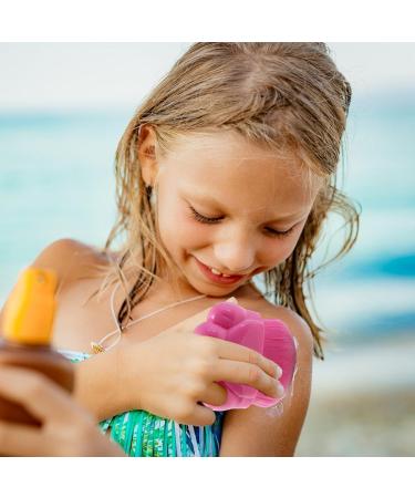 Sunscreen Brush for Kids Cat Paw Sunscreen Applicator Suntan Lotion Brush Ergonomic Sunblock Brush Set Sun Cream Applier Skin-Safe Sunscreen Applier for Children Hot Pink - Buy Online on GoSupps.com