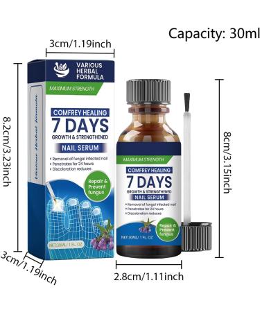 3 x nail care for toenails 90 ml nail hardener treatment nail care protection & strengthening of brittle nails care product for thick toenails treatment for - Buy Online on GoSupps.com