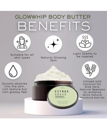 BLUEBYRD Glowwhip Body Butter | Indulgent Moisture for Glowing Radiant Skin | Moisturizing 8oz Jar (Tobacco) - Buy Online on GoSupps.com