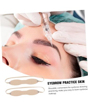 FRCOLOR 10pcs Eyebrow Practice Skin Eyebrow Practice Headband Practice Tool Eyebrow Trimming Eyebrow Pencil 22X3X0.2CM Skin Color - Buy Online on GoSupps.com