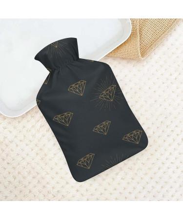 Hot Water Bottle with Lid - Fallow Deer Pattern Rubber Bag for Pain Relief Cramps & Foot Warmer | Hot & Cold Therapy - International Shipping - Buy Online on GoSupps.com
