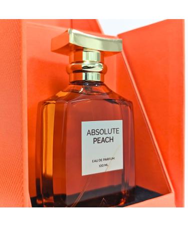 Absolute Peach Perfume 100ml EDP - Unisex Fragrance with Bitter Peach Scent Long Lasting Perfect for Peach Lovers Warm Weather - Buy Online on GoSupps.com