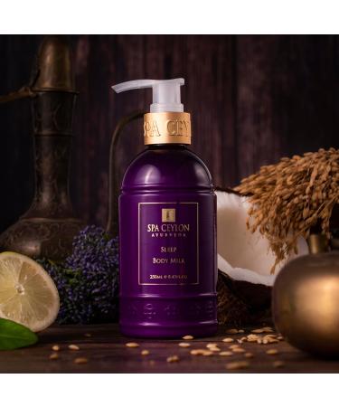 SPA CEYLON SLEEP Body Milk - Pure Lavender | Nourishes Dry Skin | Luxurious Fragrance | All Skin Types | International Shipping - Buy Online on GoSupps.com