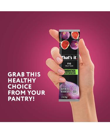 Probiotic Fruit Bar - Immunity Booster & Healthy Gut Support | All-Natural, Whole30, Paleo, Fig Flavor - Buy Online on GoSupps.com
