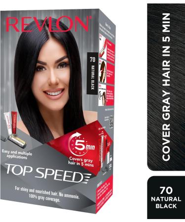Revlon Top Speed Hair Color Woman Natural Black 70 - Buy Online on GoSupps.com