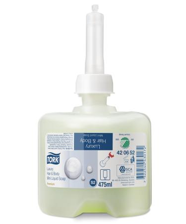 Tork TORK Premium Hair & Body luxury Savons Liquides Vert 475 ml 8 pcs/box