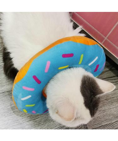 HPWFHPLF Cat Recovery Collar Adjustable Protective Pet Collar Soft Donut Neck Cone Prevent Licking Paws Wound Healing for Cats Puppies Small Breeds Dogs (M Blue) Medium Blue - Buy Online on GoSupps.com