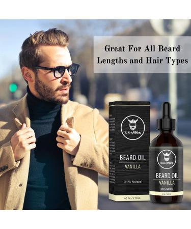 Striking Viking Vanilla Beard Oil - 100% Natural Beard Conditioner - 2 oz - Buy Online on GoSupps.com