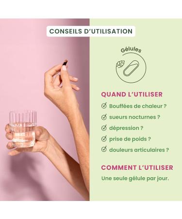 HERBALGEM - GEMMOCAPS M nopause Compl ment Sans Hormones R duit Bouff es de Chaleur & Favorise Sommeil et nergie 30 Capsules Capsules M nopause - Buy Online on GoSupps.com