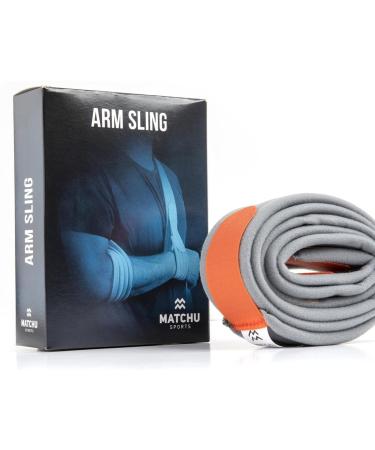 Matchu Sports Mitella Universal - Adjustable Arm Sling for Pain Relief | Unisex 170cm | Physiotherapist Approved for Breaks & Bruises | Gray - Buy Online on GoSupps.com